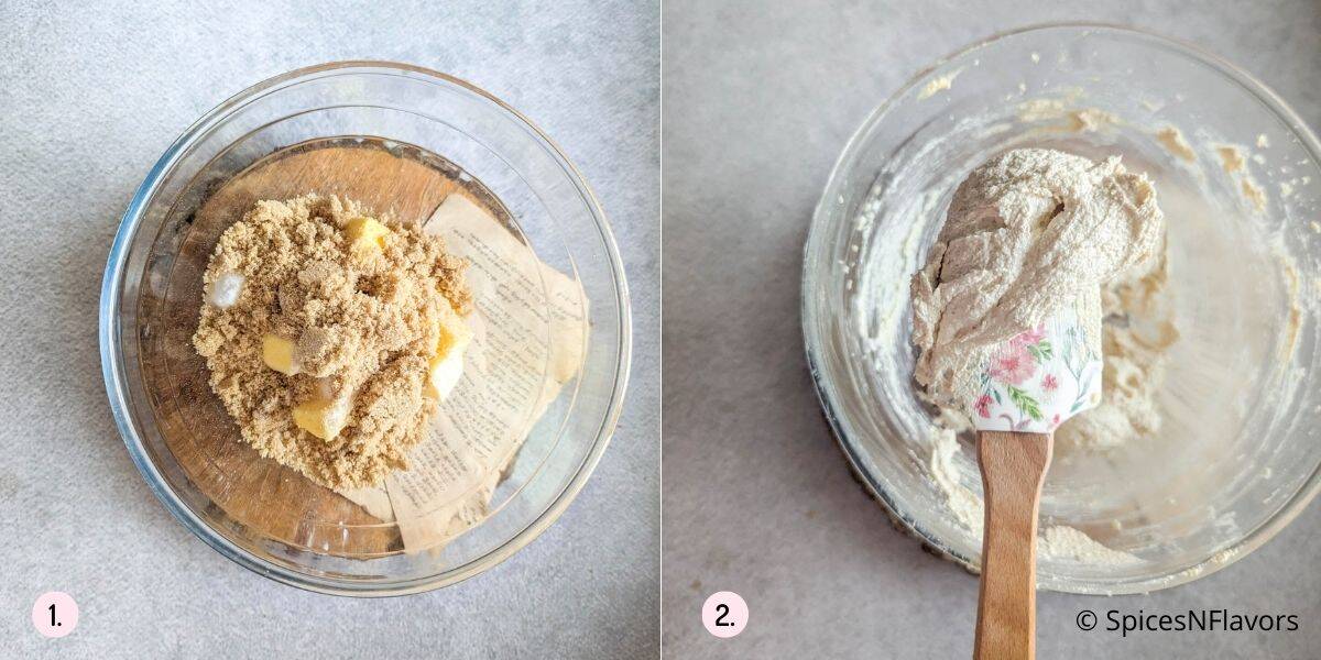 beat butter and sugar until creamy