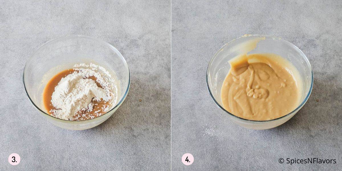 alternate between flour and buttermilk to form cake batter