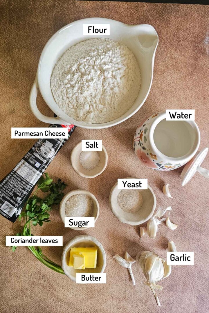 ingredients needed to make garlic knots in bread machine